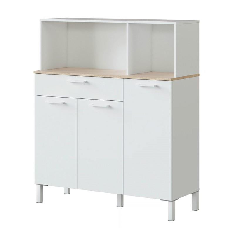 MUEBLE AUXILIAR COCINA 3P 1CAJON 126X108X40CM BLARTIK RCANADIAN MOMI