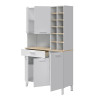 MUEBLE AUX COCINA 5P 1C BOTELLERO 186X108X40CM BL ARTIK RCANADIAN MOMI
