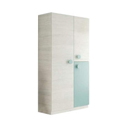 ARMARIO 3P JUVENIL 200X90X52CM BL ALPES VERDE ACQUA MOMI