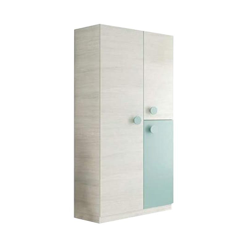 ARMARIO 3P JUVENIL 200X90X52CM BL ALPES VERDE ACQUA MOMI