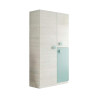 ARMARIO 3P JUVENIL 200X90X52CM BL ALPES VERDE ACQUA MOMI