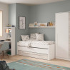 CAMA DOBLE 1 CAJON ESTANTE 65X199X96CM BL ARTIK VELHO MOMI