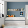 CAMA DOBLE 1 CAJON ESTANTE 65X199X96CM BL ARTIK VELHO MOMI
