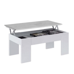 MESA CENTRO ELEVABLE 45X100X50CM CEMENTO BL ARTIK MOMI
