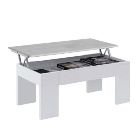 MESA CENTRO ELEVABLE 45X100X50CM CEMENTO BL ARTIK MOMI