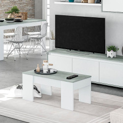 MESA CENTRO ELEVABLE 45X100X50CM CEMENTO BL ARTIK MOMI