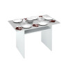 MESA AUXILIAR DESPLEGABLE 77X120X35CM BL ARTIK CEMENTO MOMI