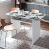 MESA AUXILIAR DESPLEGABLE 77X120X35CM BL ARTIK CEMENTO MOMI