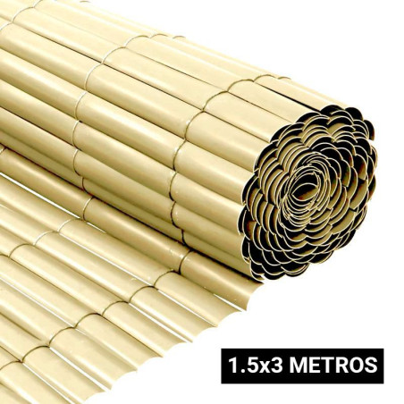 CANIZO PLASTICO NATURAL SIMPLE CARA 15X3 DONNA GARDEN