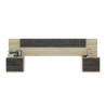 CABECERO 2 MESITAS 2 CAJONES 95X247X38CM R CANADIAN OXIDO MOMI