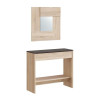 RECIBIDOR CONSOLA 1 CAJON ESPEJO 79X92X33CM R CANADIAN OXIDO MOMI