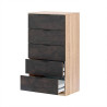 COMODA 5 CAJONES 110X60X40CM R CANADIAN OXIDO MOMI