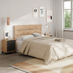 CABECERO 2 MESITAS 3 CAJONES 101X200X33CM R NODI GRIS ANTRACITA MOMI