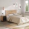 CABECERO 2 MESITAS 3 CAJONES 101X200X33CM R NODI GRIS ANTRACITA MOMI