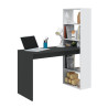 ESCRITORIO Y ESTANTERIA REVERSIBLE 144X120X53CM BL ARTIK G ANTRACITA MOMI