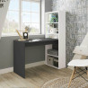 ESCRITORIO Y ESTANTERIA REVERSIBLE 144X120X53CM BL ARTIK G ANTRACITA MOMI