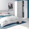 ARMARIO 2P CORREDERAS 200X150X60CM BL ARTIK CEMENTO MOMI