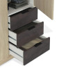 ARMARIO 3P 3CAJONES 180X121X52CM R CANADIAN OXIDO MOMI