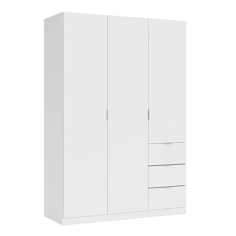 ARMARIO 3P 3CAJONES 200X135X52CM BLANCO MOMI
