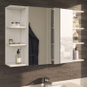 ESTANTERIA RINCONERA DE BANO BLANCO BRILLO 65X20X21CM BENOTTI