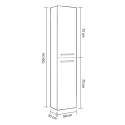 COLUMNA DE BANO ROBLE ALASKA 150X30X25CM BENOTTI