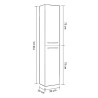 COLUMNA DE BANO ROBLE ALASKA 150X30X25CM BENOTTI