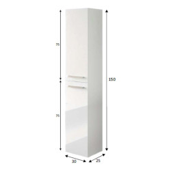 COLUMNA DE BANO ATHENA BLBRILLO BLLACADO 150X30X25CM BENOTTI
