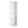 COLUMNA DE BANO ATHENA BLBRILLO BLLACADO 150X30X25CM BENOTTI