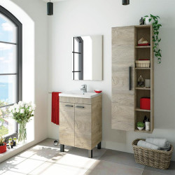 COLUMNA DE BANO ATHENA ROBLE ALASKA 135X51X25CM BENOTTI