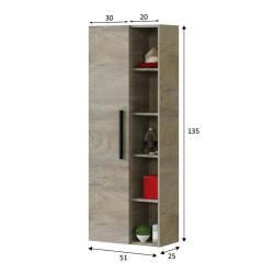 COLUMNA DE BANO ATHENA ROBLE ALASKA 135X51X25CM BENOTTI