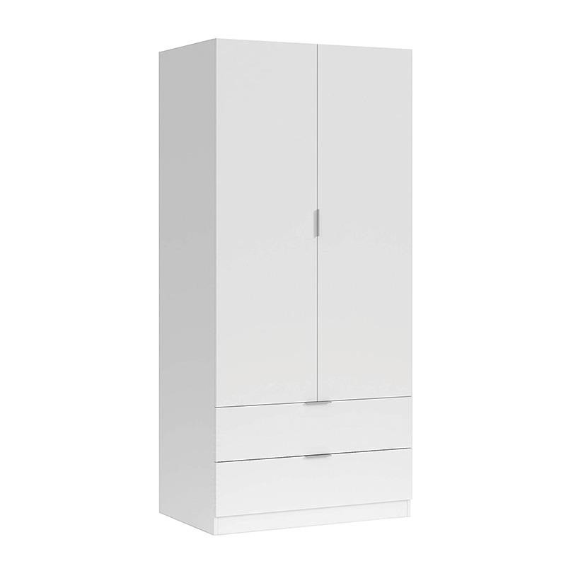 ARMARIO 2P 2CAJONES 180X81X52CM BLANCO MOMI