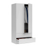 ARMARIO 2P 2CAJONES 180X81X52CM BLANCO MOMI