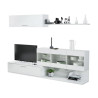 MODULO SALON TV 84X260X41CM BLANCO BRILLO MOMI