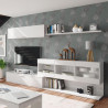 MODULO SALON TV 84X260X41CM BLANCO BRILLO MOMI