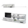 MODULO SALON TV 84X260X41CM BLANCO BRILLO MOMI