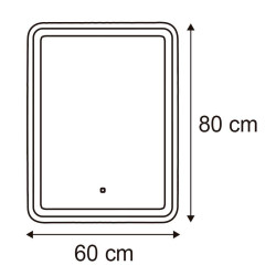 ESPEJO DE BANO LED 80X60 CM SERIE MIKONOS BENOTTI