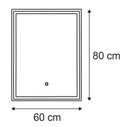 ESPEJO DE BANO LED 80X60 CM SERIE BORACAY BENOTTI