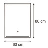 ESPEJO DE BANO LED 80X60 CM SERIE BORACAY BENOTTI