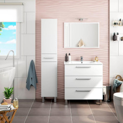 COLUMNA DE BANO BLANCO BRILLO 182X35X305CM BENOTTI