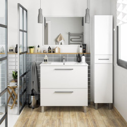 COLUMNA DE BANO BLANCO BRILLO 182X35X305CM BENOTTI