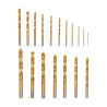 JUEGO BROCAS 19 PCS TITANIO AICER