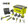 KIT TALADRO PERCUTOR 18V CAJA HERRAMIENTASHERRAMIENTAS RYOBI 2X 20AH