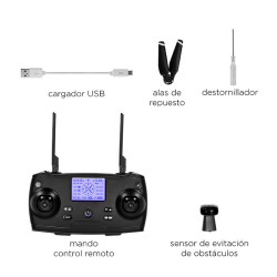 DRON PLEGABLE CON CAMARA DUAL 6K EVITACION DE OBSTACULOS