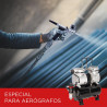 COMPRESOR DE AEROGRAFO DOBLE PISTON CON DEPOSITO FARGO TOOLS