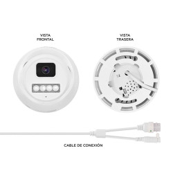 CAMARA HD TIPO DOMO VISION NOCTURNA 8MP VOLTEN