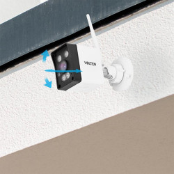 CAMARA DE SEGURIDAD TIPO BULLET ALARMA 3MP AUDIO PROYECTOR VOLTEN