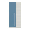 ARMARIO 2P JUVENIL 200X90X52CM BLANCO ALPES AZUL MOMI