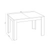 MESA COMEDOR EXTENSIBLE 78X140X90CM GRIS CENIZA MOMI