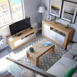 MUEBLE TV CON 2 PUERTAS 53X139X42CM BL ARTIK R NODI MOMI