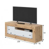 MUEBLE TV CON 2 PUERTAS 53X139X42CM BL ARTIK R NODI MOMI